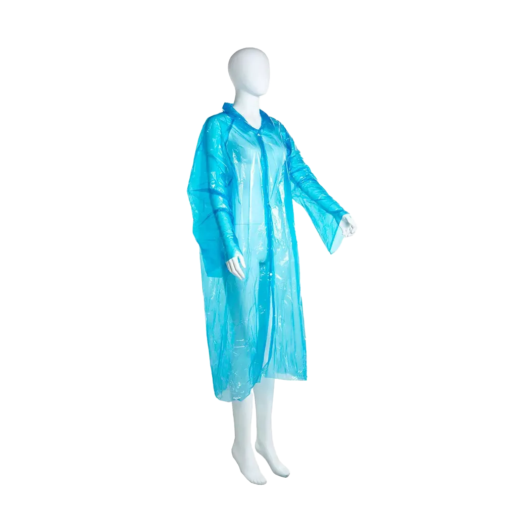 PE Einmalbesuchermäntel, blau, 115 x 150 cm, medium, Med-Comfort: Polyethylen Einwegmantel für Besucher kaufen.