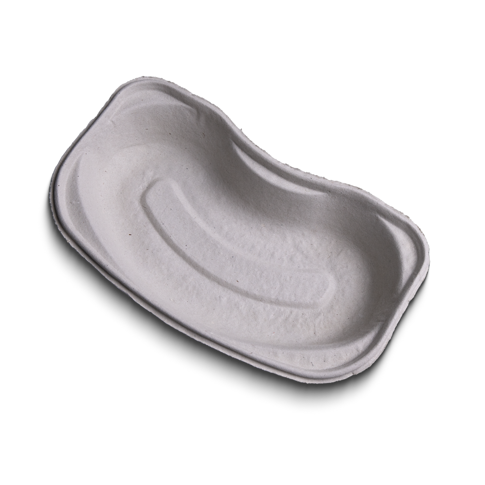 Einmal Faserstoff Nierenschale, weiß, 252 x 150 x 48 mm, 700 ml