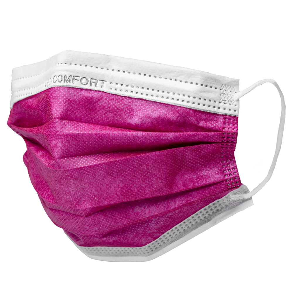 OP Maske, rot, bordeaux, Typ IIR, Med-Comfort: Einwegmaske als Mund Nase Schutz kaufen.