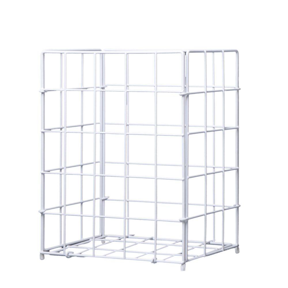 Draht, PVC Sammelkorb, weiß, 280 x 190 x 350 mm, 19 l: Sammelkorb aus Drahtgeflecht als Abfallkorb zur Entsorgung von Handtuchpapier zur Nutzung in sanitary facilities kaufen.