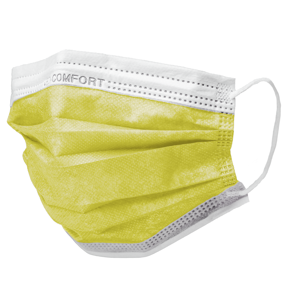 OP Maske, gelb, Typ IIR, Med-Comfort