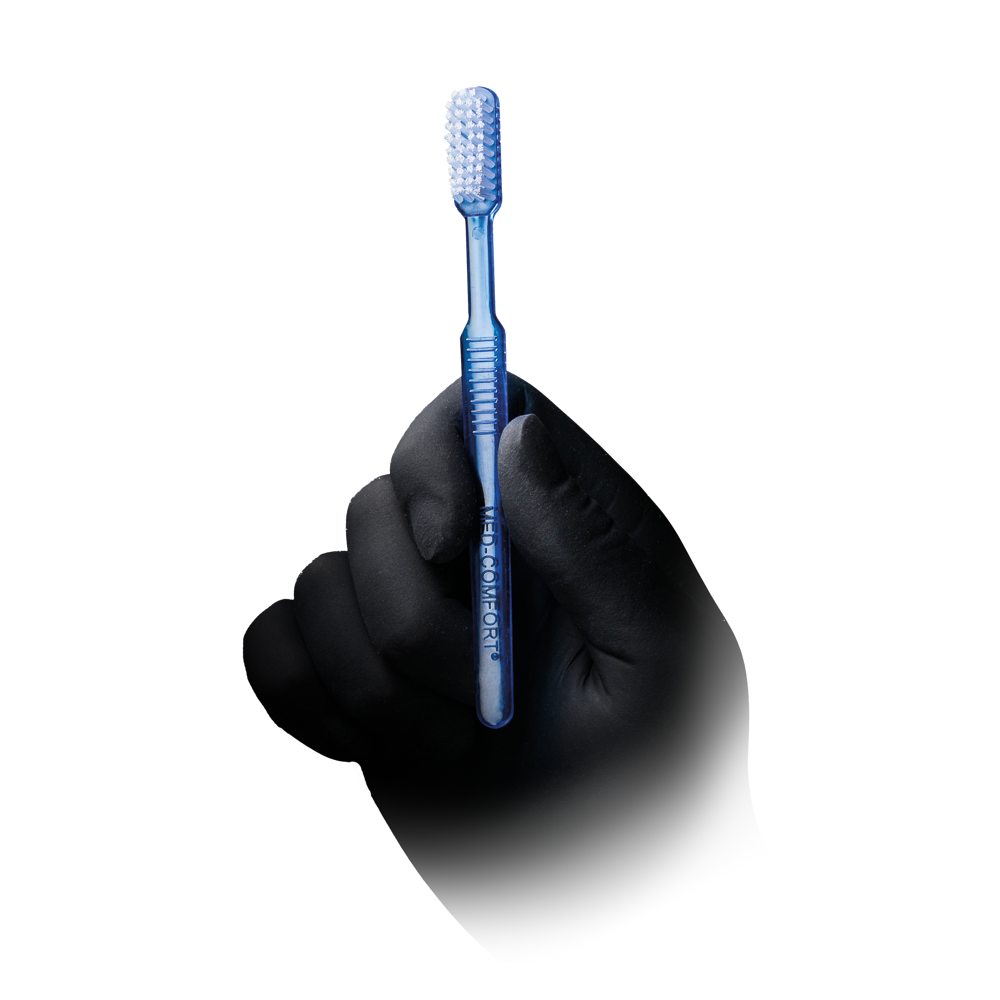 Dental PS Einmalzahnbürste ohne Zahnpasta, Farbe blau, 15 x 2,6 cm, Med-Comfort: Polystyrol Einwegzahnbürste für Reisen und den Gebrauch vor zahnärtzlichen Behandlungen als Dentalbedarf kaufen.