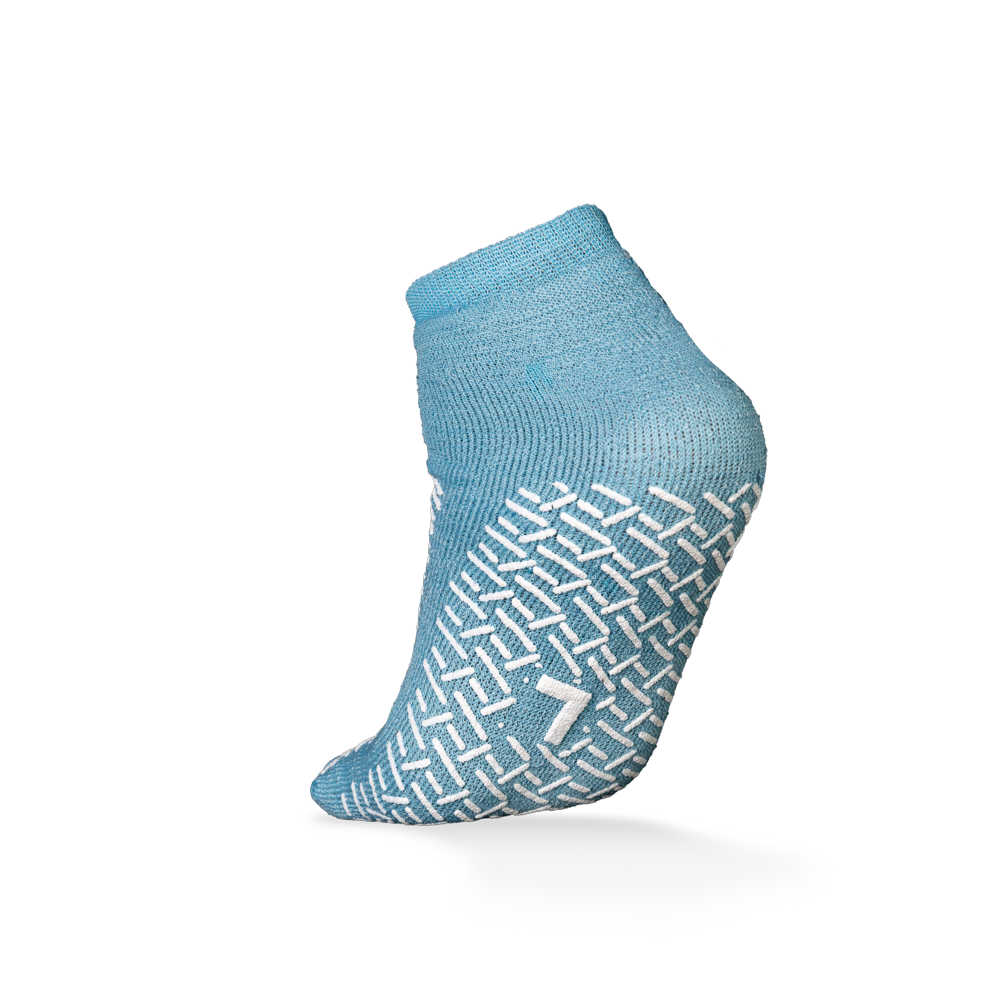 ECO-PLUS Antirutsch-Socken, Größe L, blau: komfortable Antirutsch Einwegsocken für den Stations-und Patientenbedarf kaufen.