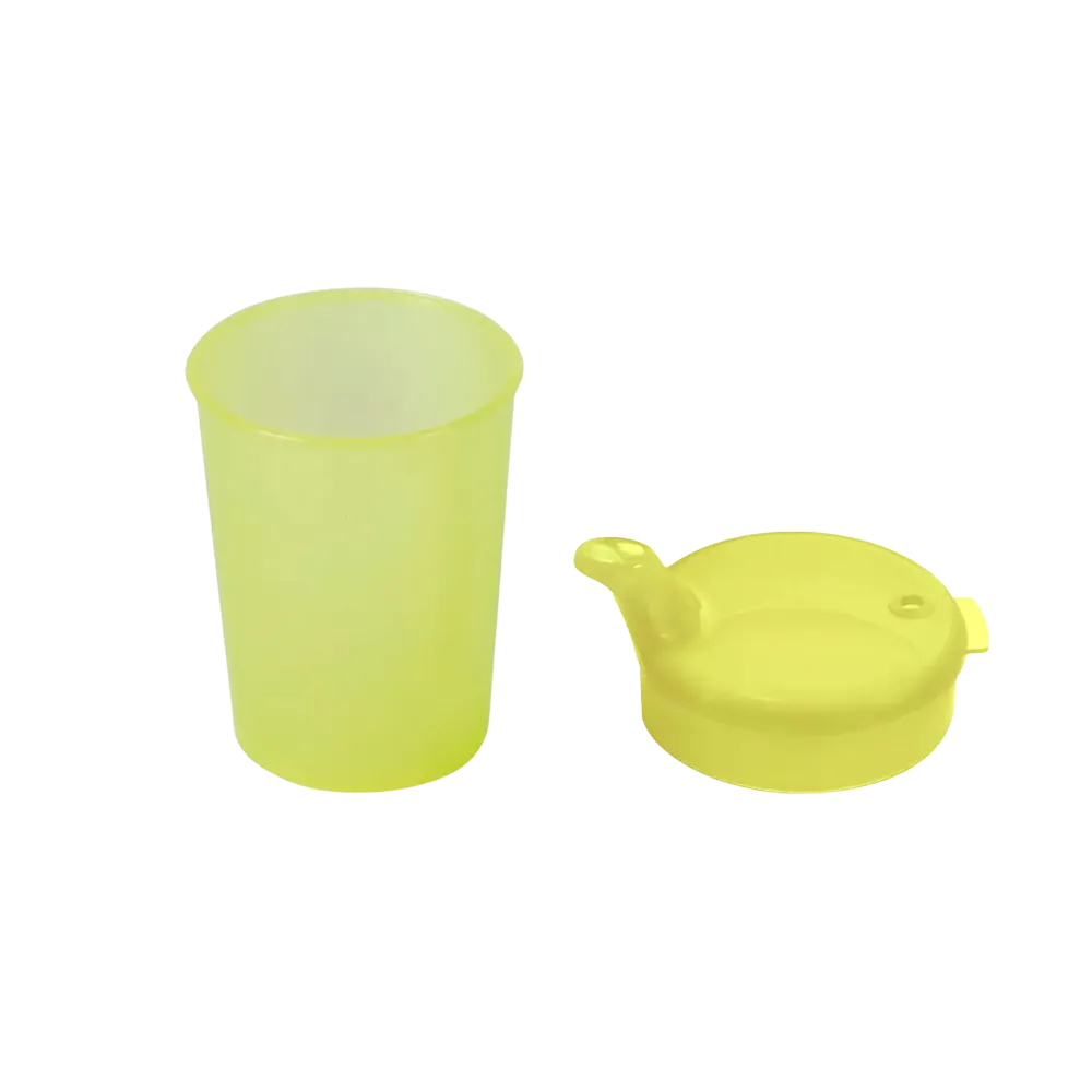 PP Schnabelbecher Oberteil und Unterteil SET, gelb, 50 x 250 ml: Polypropylen Oberteil und Unterteil SET für 50 Schnabeltassen als Patientenbedarf kaufen.