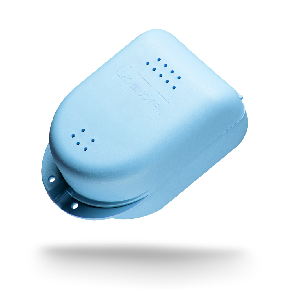 PP Dental Zahnspangenbox für Kinder, 90 x 60 x 45 cm, hellblau, blau, Polypropylen