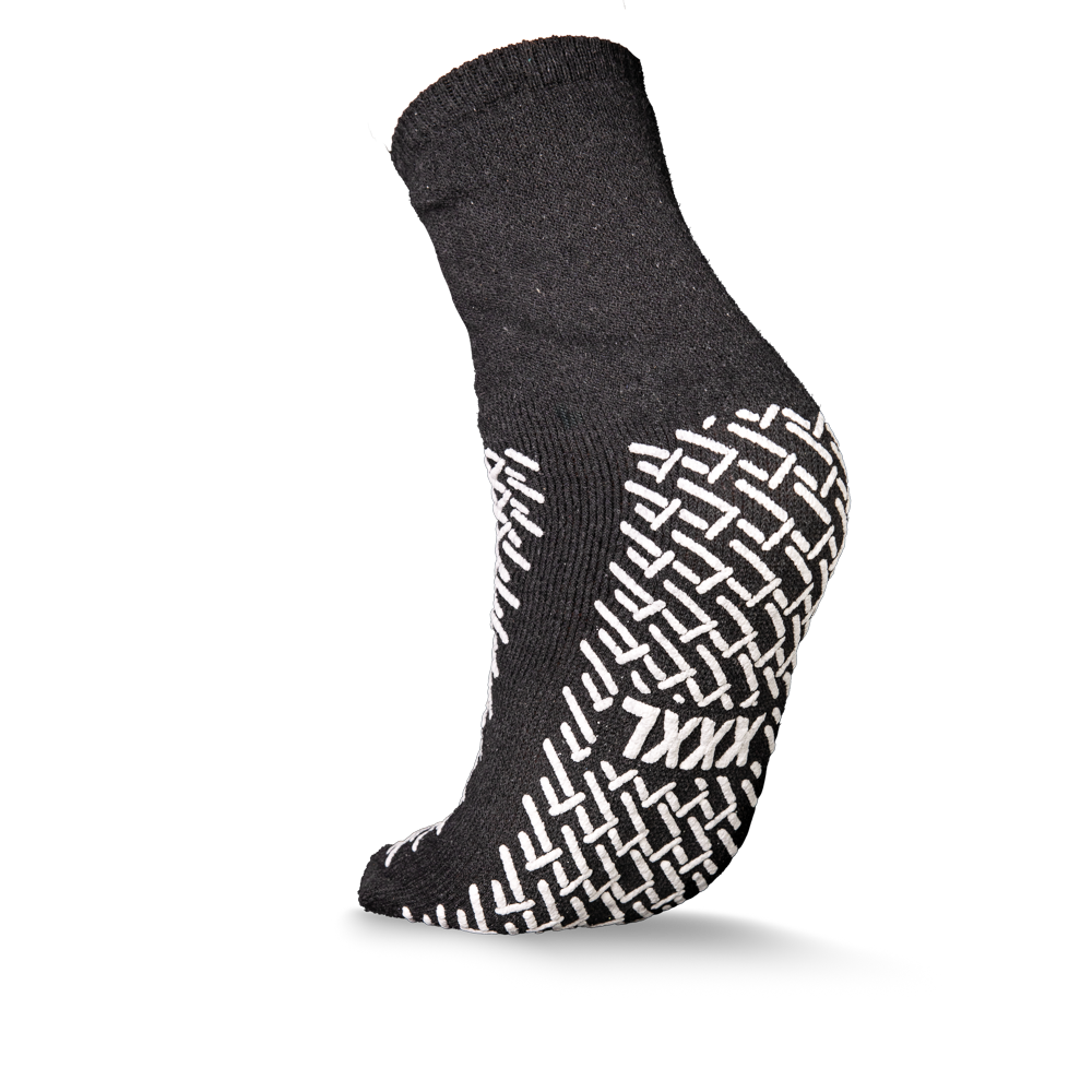 Antirutsch-Socken, Größe XXXL, schwarz, Med-Comfort: komfortable Antirutsch Einwegsocken für den Stations-und Patientenbedarf kaufen.