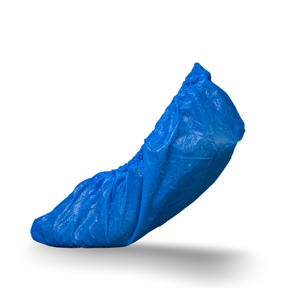 PE Einmal Überziehschuhe ultra stark, 15 x 42 cm, blau, Polyethylen, Med-Comfort