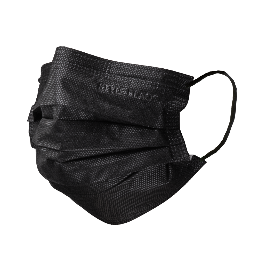 OP Maske, schwarz, black, Typ IIR, Style by Med-Comfort