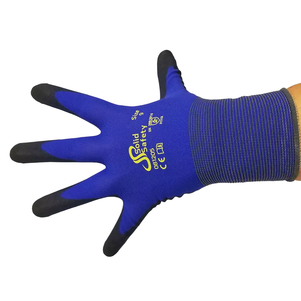 Montagehandschuh, Größe 8, grau, SolidSafety Tough Fine Touch