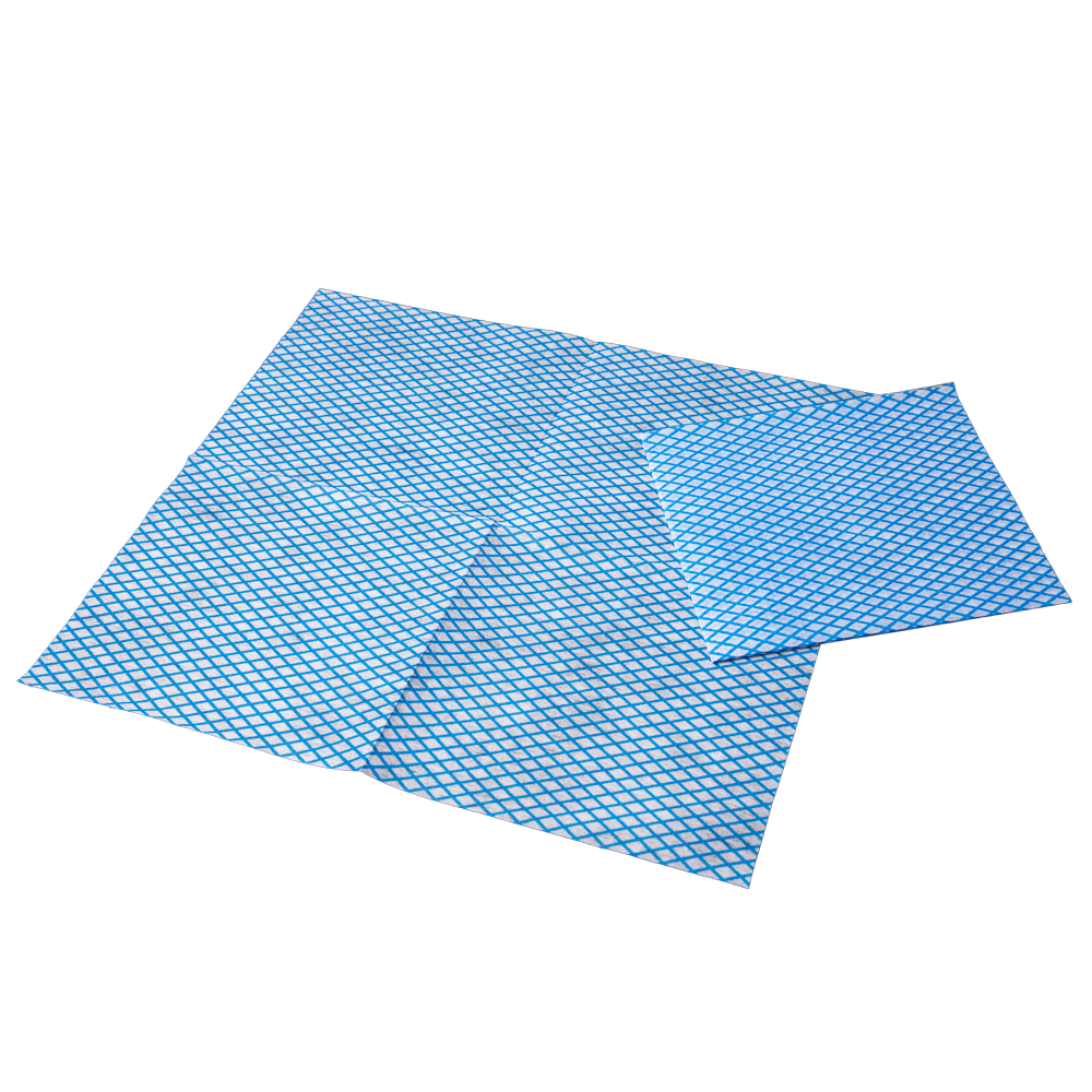 PP Vlies Einweg Pflegetuch, Farbe blau, weiß, 30 x 33 cm, Eco-Plus