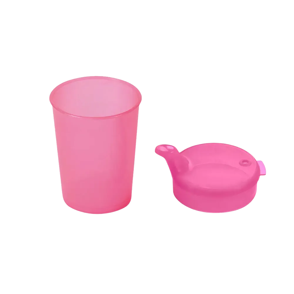 PP Schnabelbecher Oberteil und Unterteil SET, rot, 50 x 250 ml: Polypropylen Oberteil und Unterteil SET für 50 Schnabeltassen als Patientenbedarf kaufen.