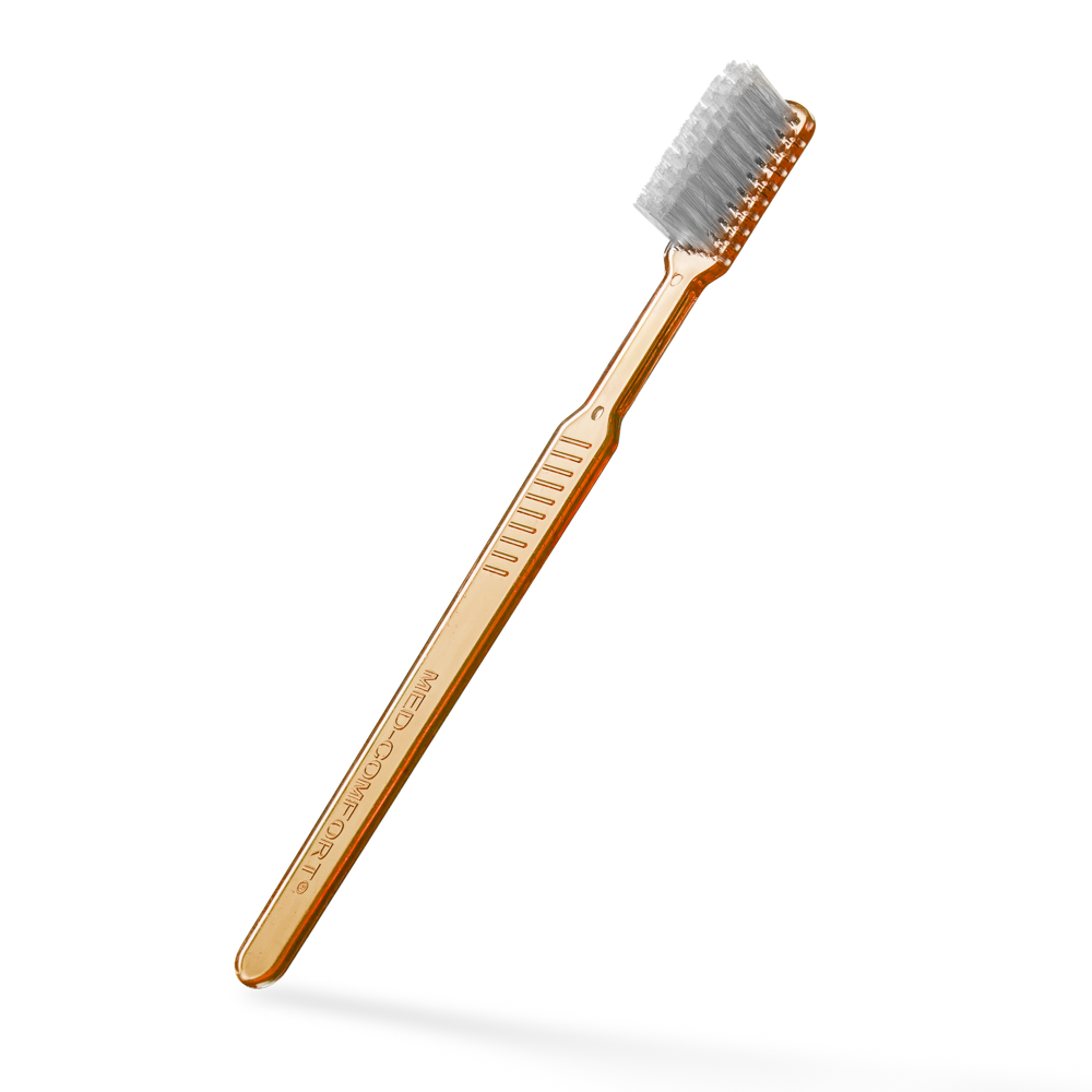 Dental PS Einmalzahnbürste mit Zahnpasta, Farbe orange, 15 x 2,6 cm, Med-Comfort: Polystyrol Einwegzahnbürste für Reisen und den Gebrauch vor zahnärtzlichen Behandlungen als Dentalbedarf kaufen.