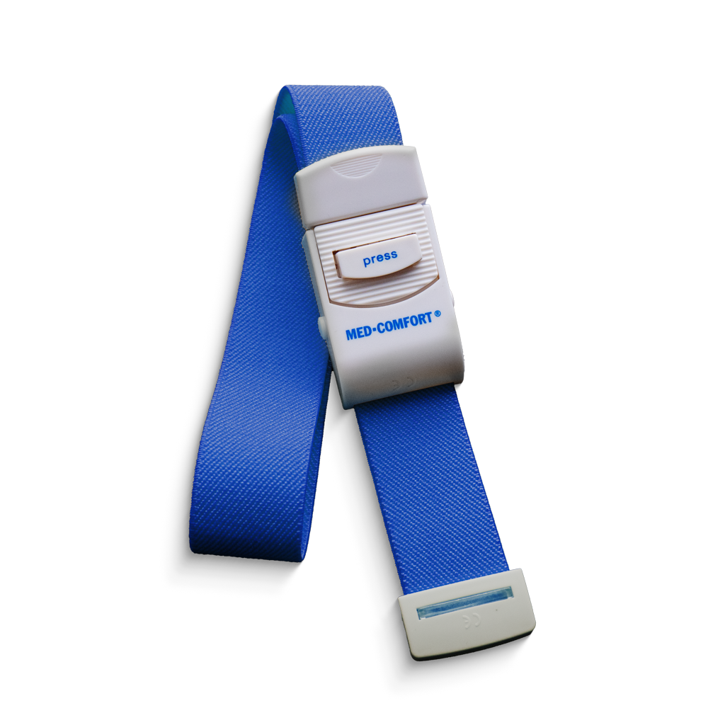 Venenstauer, Farbe blau, 2,5 x 45 cm, Med-Comfort: latexfreies Stauband aus Kunststoff zur besseren Tastbarkeit der Blutgefäße als medizinisches Hilfsmittel für den Patientenbedarf kaufen.