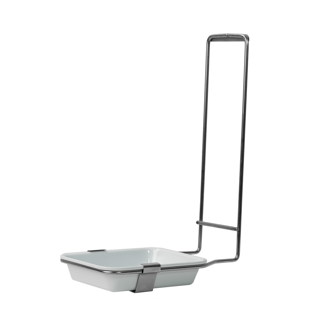 Schalenhalter aus Edelstahl, für alle 500 ml Desinfektions- und Seifenspender mit herausnehmbarer Schale aus Kunststoff als Zubehör für Wandspender kaufen.