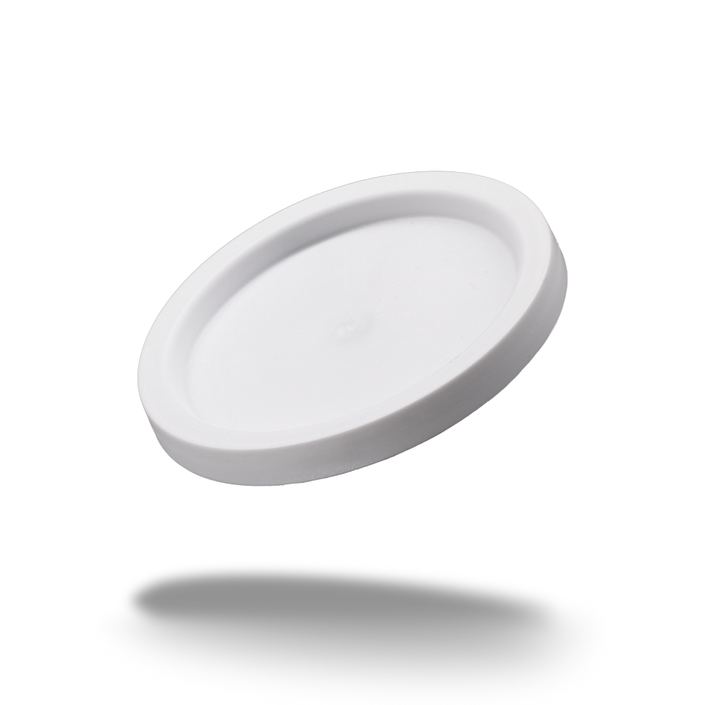 PE Deckel für Medizinbecher, Farbe weiß: Polyethylen Deckel für Medizinbecher zur Einnahme von Medikamenten oder zum Dosieren von Flüssigkeiten und zum Verteilen von Medikamenten als Stationsbedarf kaufen.