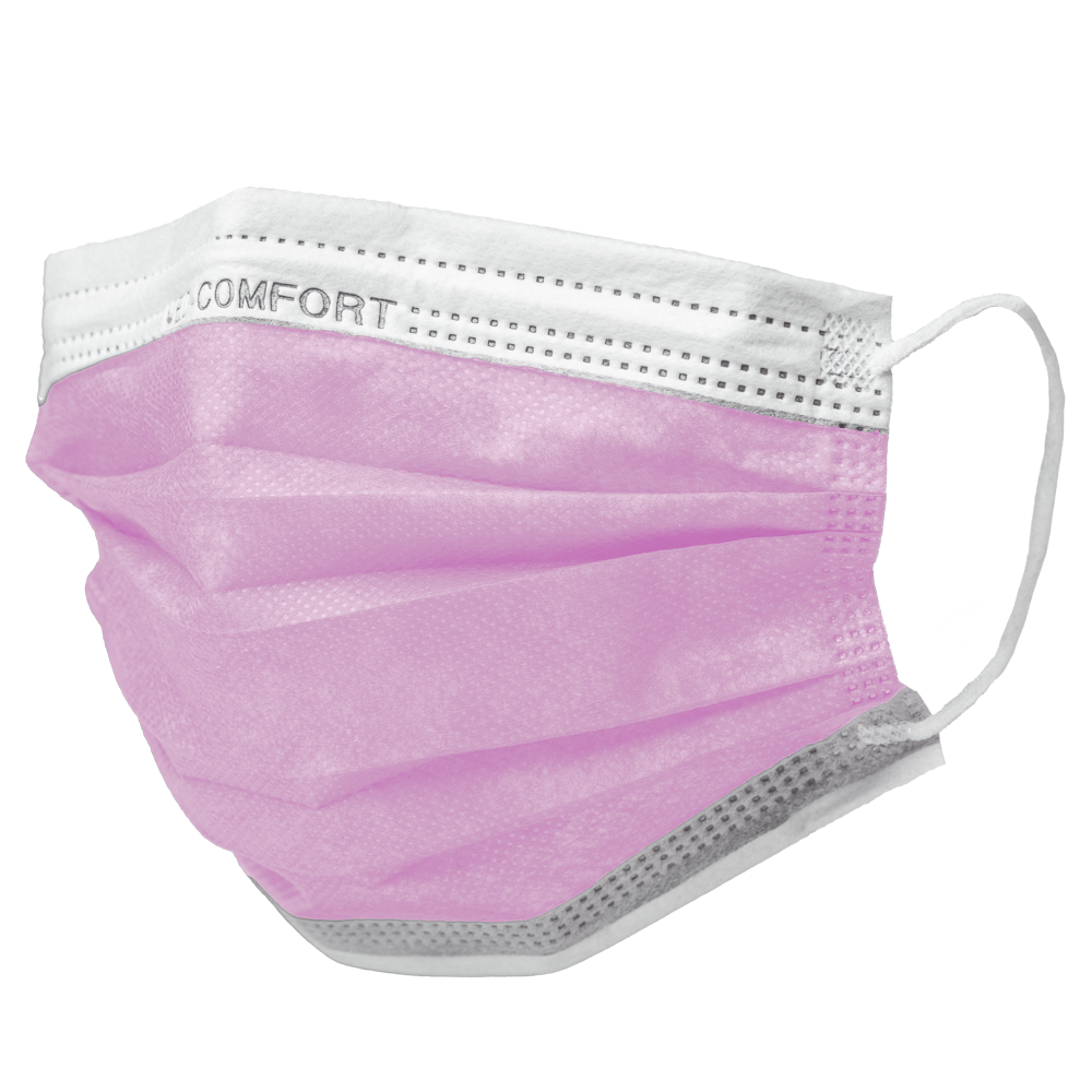 OP Maske, pink, Typ IIR, Med-Comfort: Vlies Mundschutz als medizinische Maske kaufen.