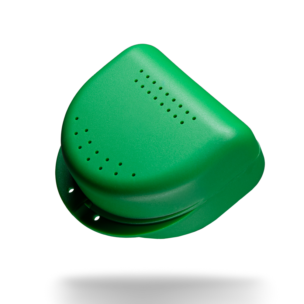 PP Dental Zahnspangenbox für Erwachsene, 80x80x45 cm, grün opak, Polypropylen: stabile und robuste Zahnspangenbox zur Aufbewahrung von Zahnspangen kaufen.