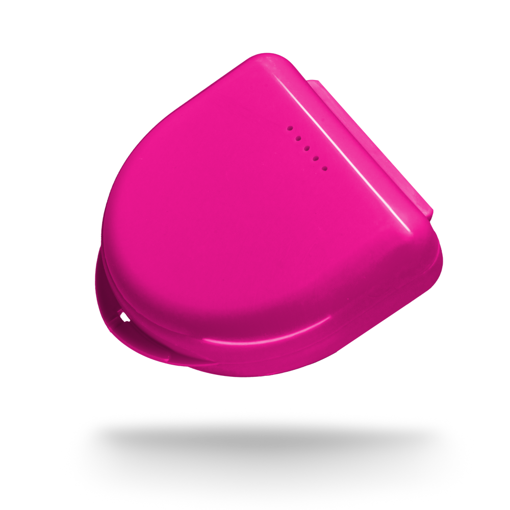 PP Dental Schienendose für Erwachsene, 65 x 58 x 20 cm, Farbe pink, Polypropylen: stabile und robuste Schienendose zur Aufbewahrung von Zahnschienen und Aufbissschienen als Dentalbedarf kaufen.