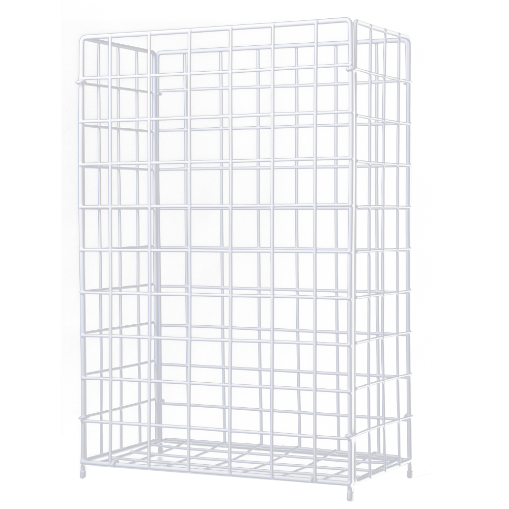 Draht, PVC Sammelkorb, weiß, 400 x 250 x 620 mm, 62 l: Sammelkorb aus Drahtgeflecht als Abfallkorb zur Entsorgung von Handtuchpapier zur Nutzung in sanitären Anlagen kaufen.