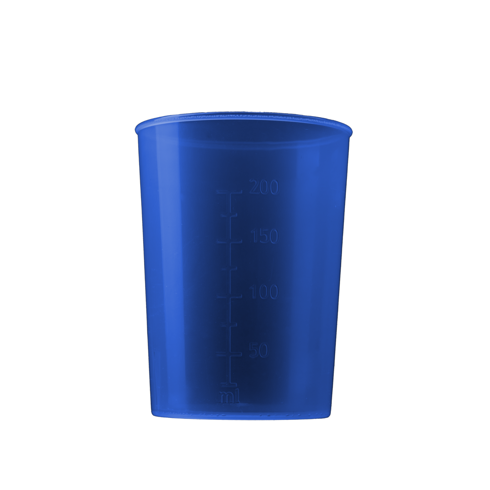 PP Schnabelbecher Unterteil, blau, 250 ml: Polypropylen Unterteil für Schnabeltasse als Patientenbedarf kaufen.
