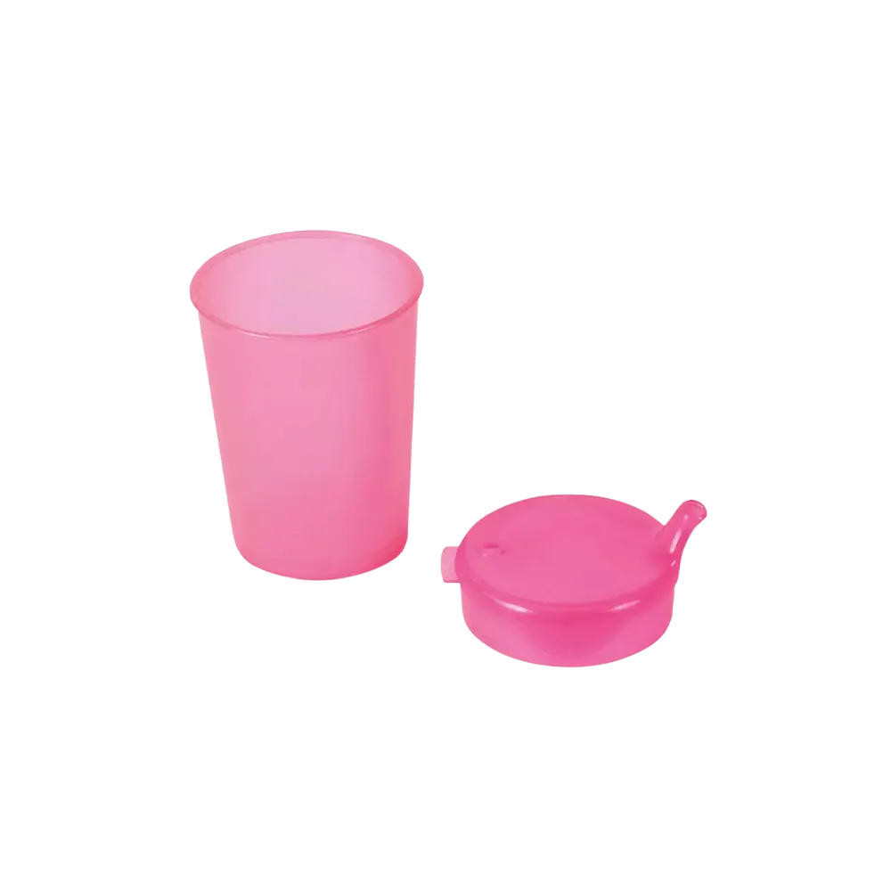 PP Schnabelbecher Oberteil und Unterteil SET, rot, 50 x 250 ml