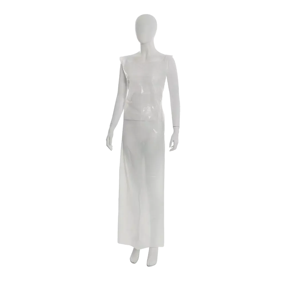 Einwegschürzen, weiß, glatte Oberfläche, 80 x 160cm, Polyethylen, geblockt, Med-Comfort
