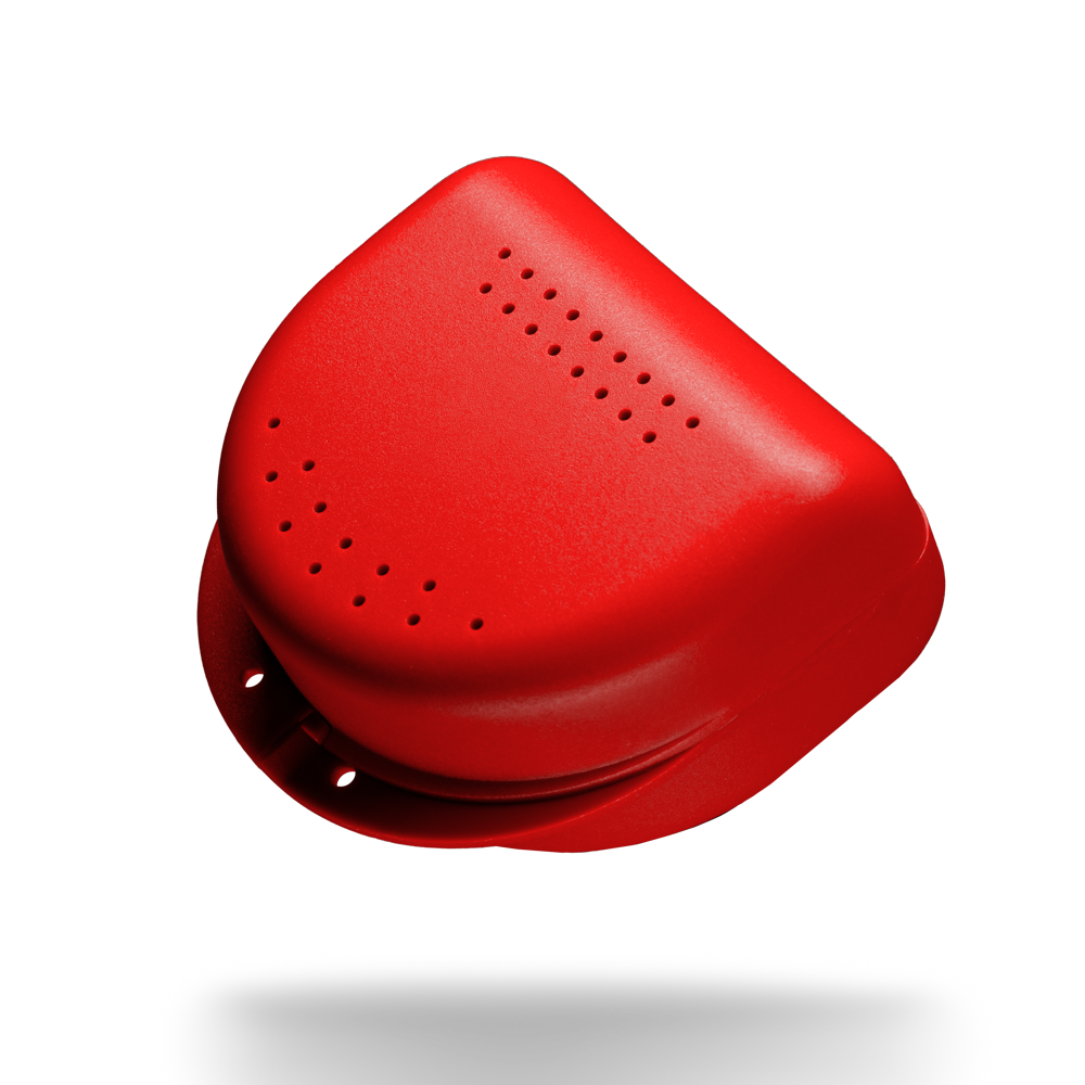 PP Dental Zahnspangenbox für Erwachsene, 80x80x45 cm, rot, Polypropylen: stabile und robuste Zahnspangenbox zur Aufbewahrung von Zahnspangen kaufen.