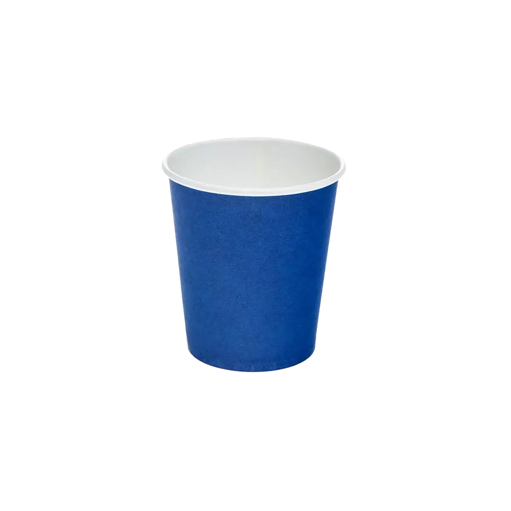 Hartpapier Mundspülbecher, 190 ml, Farbe blau, weiß