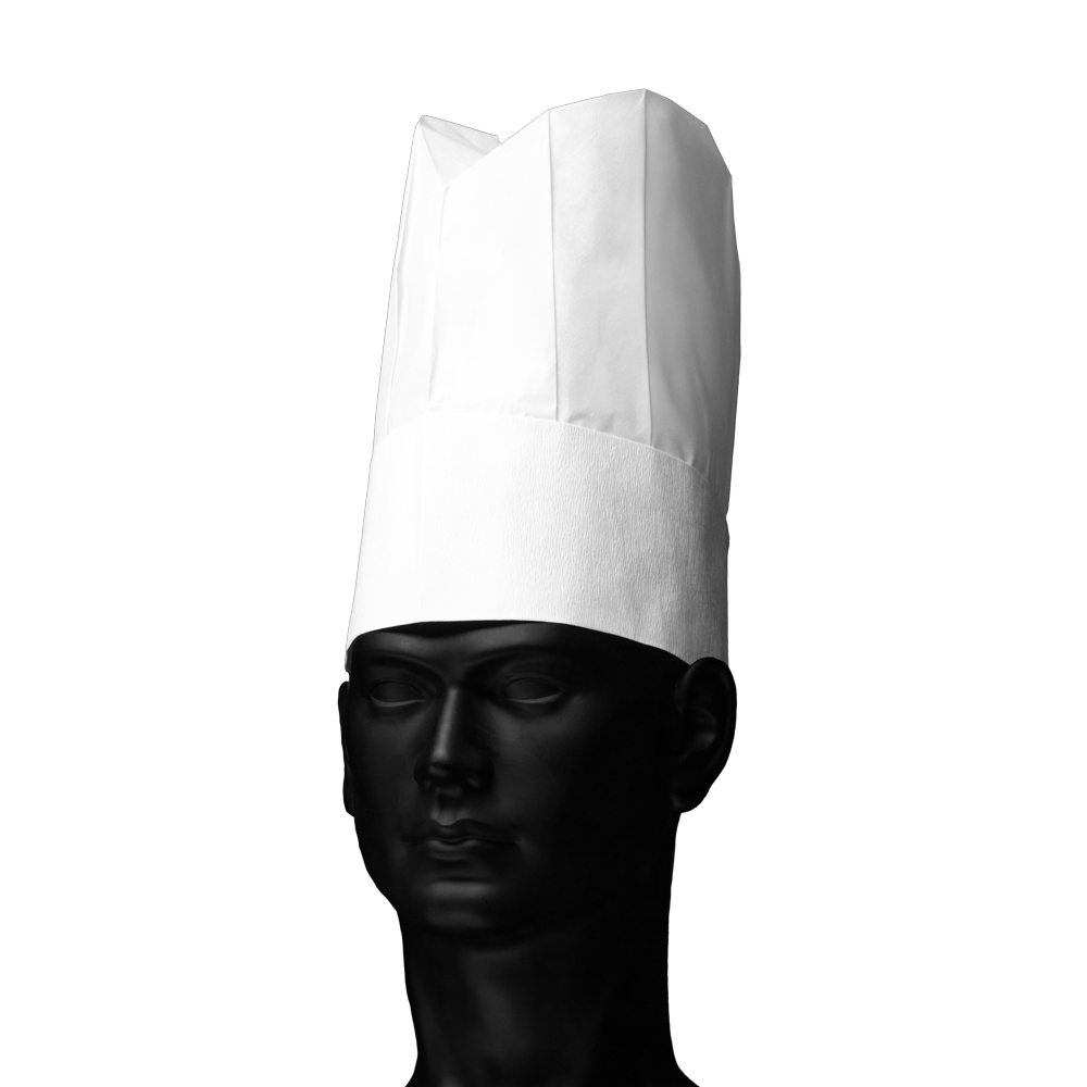 Einweg Kochmütze, oval, Papier, French Classic: Kochmütze als Einmal Kopfschutz kaufen.