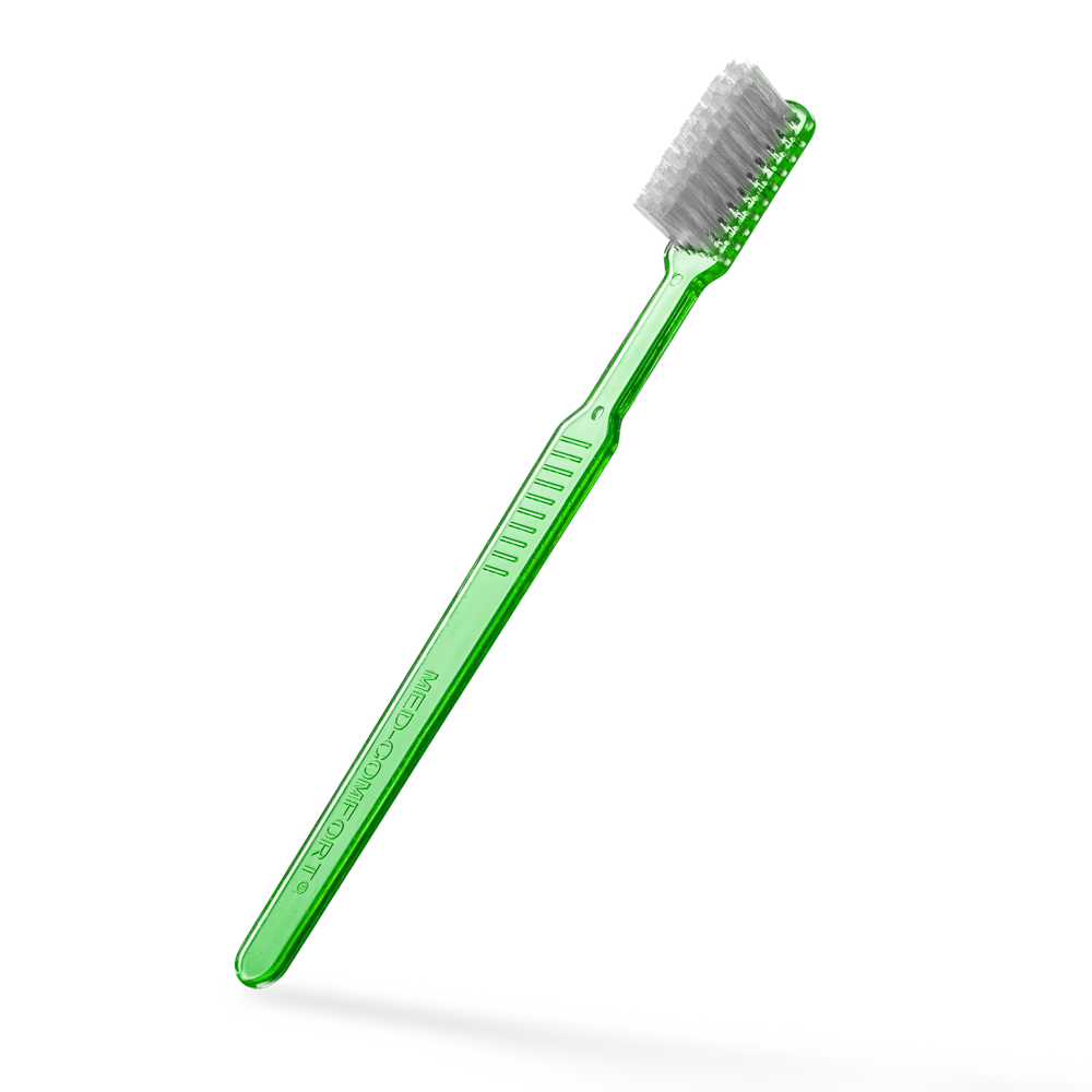 Dental PS Einmalzahnbürste mit Zahnpasta, Farbe limette, grün, hellgrün, 15 x 2,6 cm, Med-Comfort: Polystyrol Einwegzahnbürste für Reisen und den Gebrauch vor zahnärtzlichen Behandlungen als Dentalbedarf kaufen.