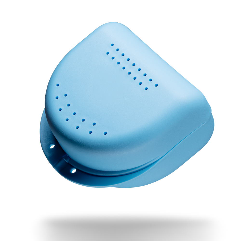 PP Dental Zahnspangenbox für Erwachsene, 80x80x45 cm, hellblau, blau, Polypropylen