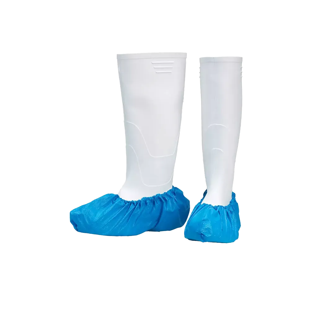 PE Einmal Überziehschuhe extra stark, 15 x 42 cm, blau, Polyethylen, Med-Comfort