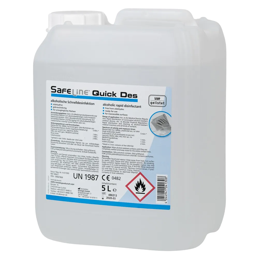 Schnelldesinfektion, 5 l, Safeline Quick Des N