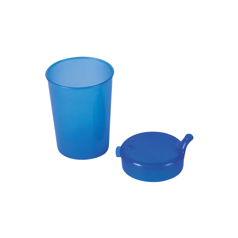 PP Schnabelbecher Oberteil und Unterteil SET, blau, 50 x 250 ml