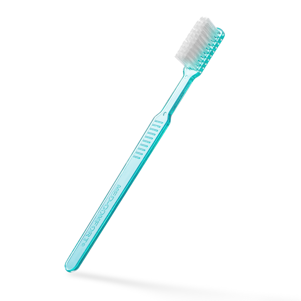 Dental PS Einmalzahnbürste mit Zahnpasta, Farbe grün, 15 x 2,6 cm, Med-Comfort: Polystyrol Einwegzahnbürste für Reisen und den Gebrauch vor zahnärtzlichen Behandlungen als Dentalbedarf kaufen.