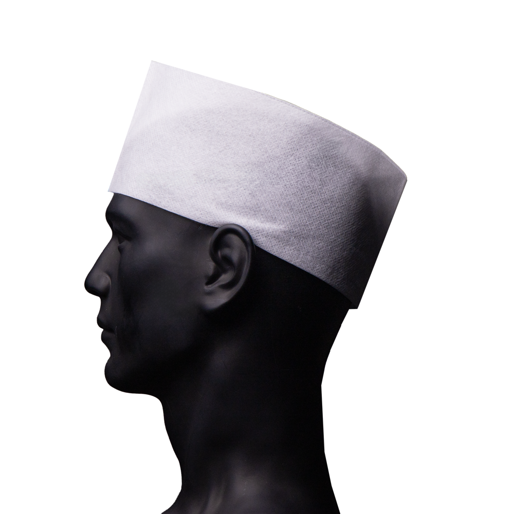 Schiffchenhaube aus Vlies , Farbe weiß, Größe unisize: Kopfbedeckung für Küche und Catering als Hygieneschutz kaufen.