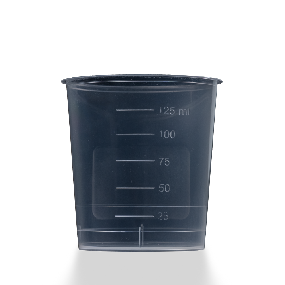 PP Urinsammelbehälter ohne Deckel, 125 ml, Farbe transparent, milchig