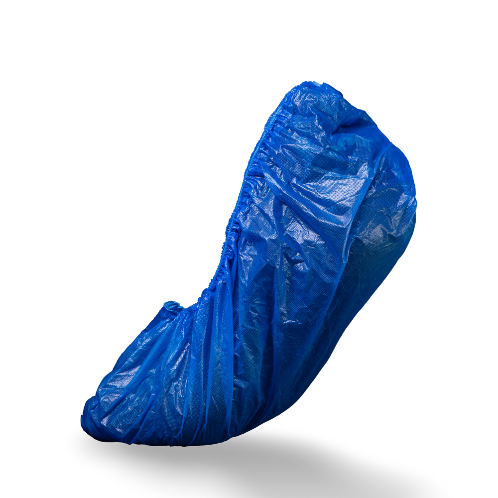 PE Einmal Überziehschuhe, 15 x 42 cm, blau, Polyethylen, Eco-Plus