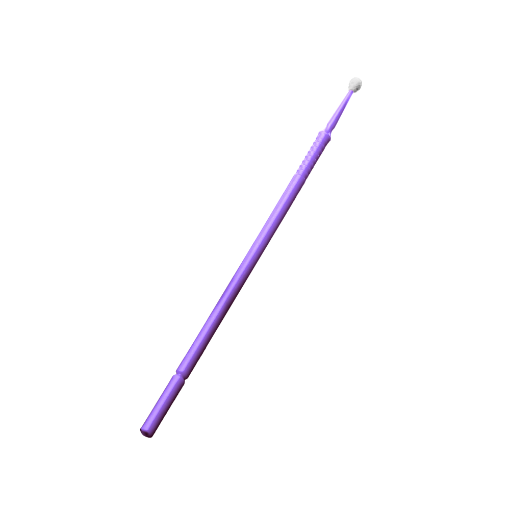 Einmal Mikroapplikatoren, 10cm, lila, regular, Kunststoff, Nylon, Med-Comfort: säurefeste, fusselfreie und biegsame Mikroapplikatoren zum Auftragen von Pasten, Flüssigkeiten für den Dentalbedarf kaufen.