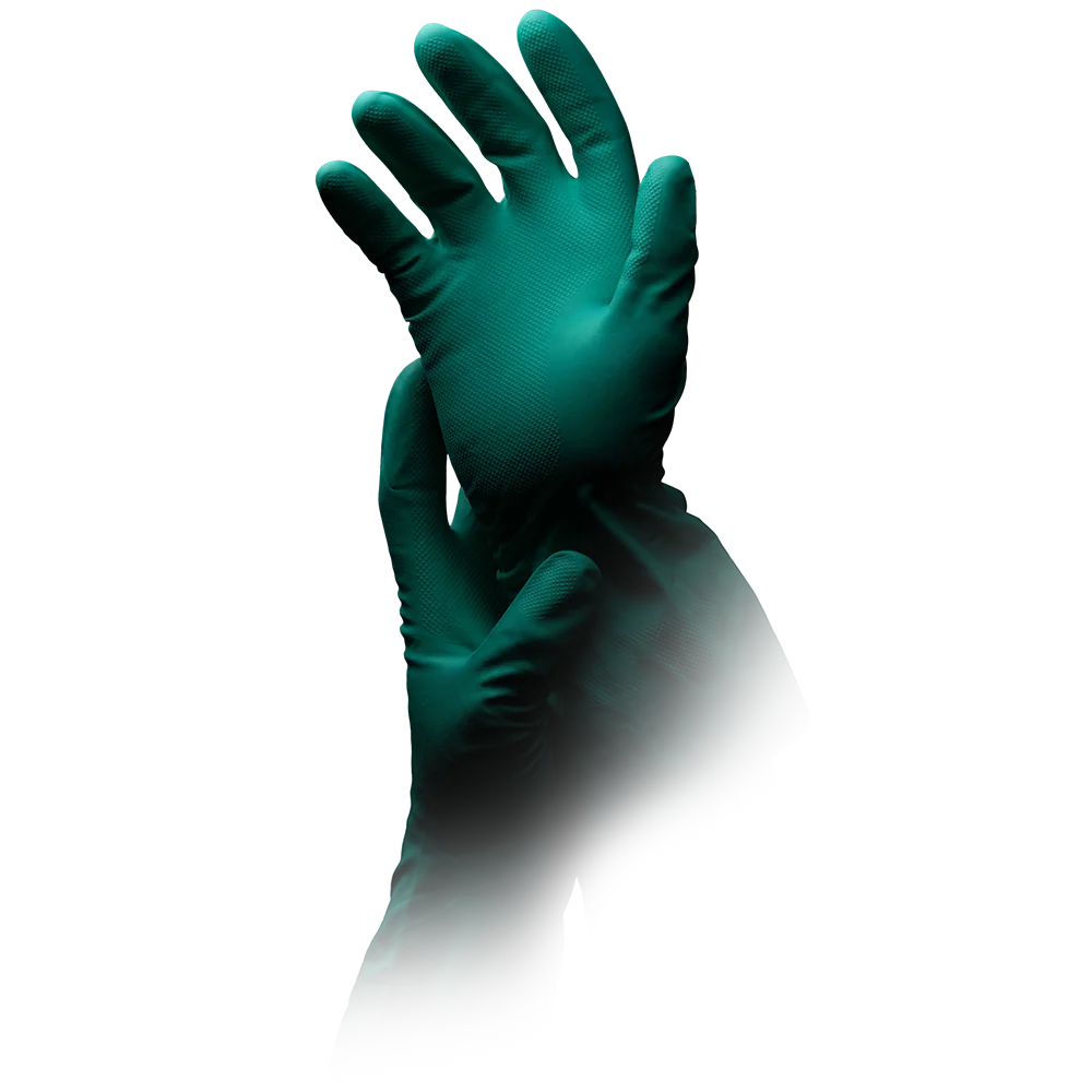 Industriehandschuh, Typ A, Größe 9, grün, Solidsafety Clean Protect