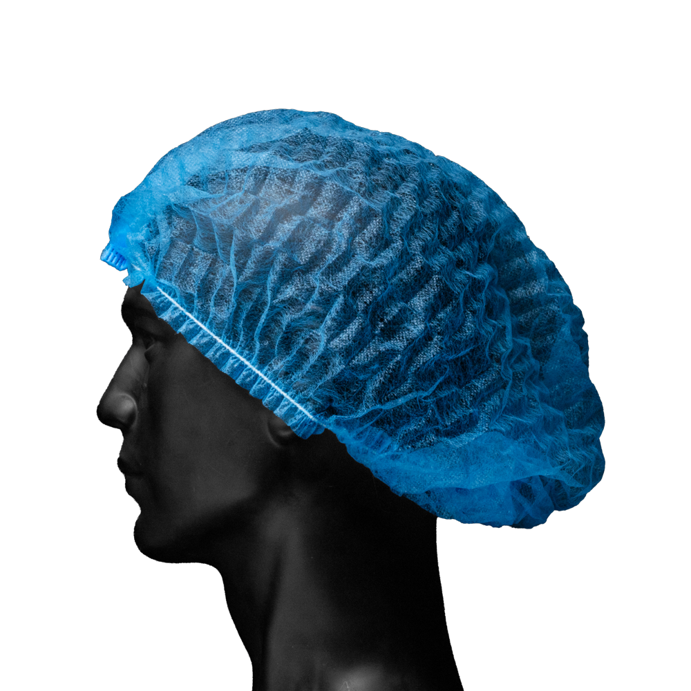 PP Klipphauben, detektierbar, Größe M, 48 x 52 cm, Farbe: Blau, Med-Comfort: für den Hygienebereich geeignete Klipphaube aus luftdurchlässigem, leichtem Polypropylen-Spinnvlies kaufen.
