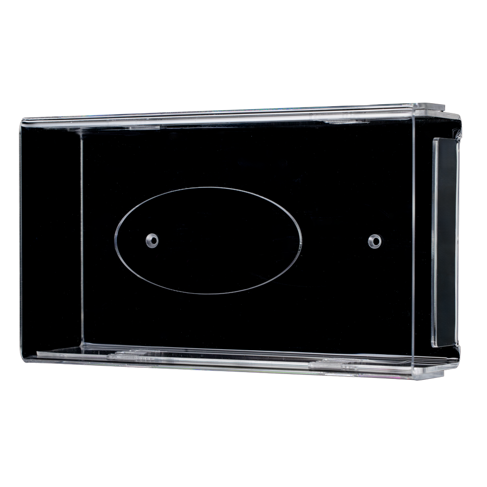 Einmalhandschuh Spender, Handschuh-Dispenserhalter, 250 x 135 x 55-90 mm, transparent, milchig, Acryl: flexibel einstellbarer Spender für hygienische und einfache Einzelentnahme von Handschuhboxen kaufen.