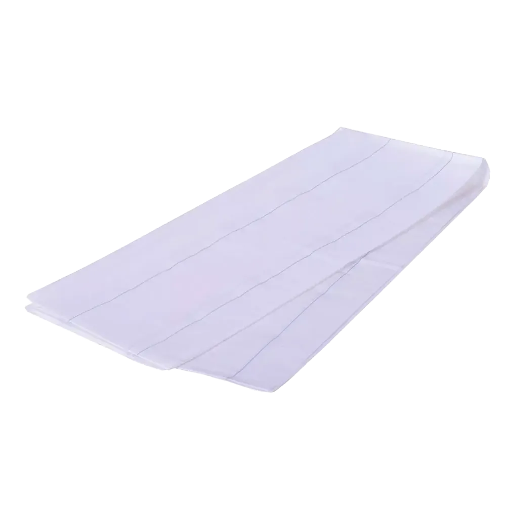 Tissue, PE Trageschutzlaken, weiß, blau, 100 x 200 cm: Schutzlaken aus Tissue mit Polyethylen Beschichtung zum Schutz der Trage kaufen.