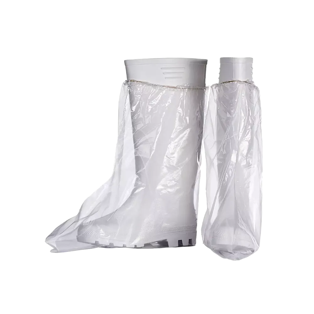 PE Einmal Überziehschuhe, 39 x 39 cm, transparent, milchig, Polyethylenfolie, Med-Comfort