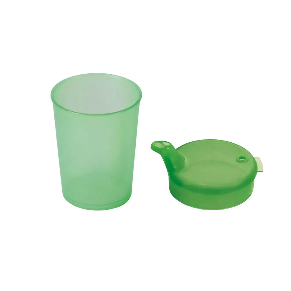 PP Schnabelbecher Oberteil und Unterteil SET, grün, 50 x 250 ml