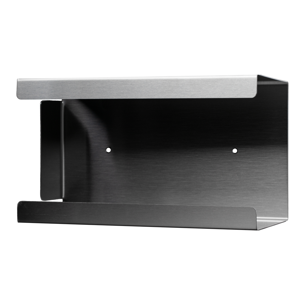 Einmalhandschuh Spender, Handschuhhalterung, 250 x 130 x 75 mm, Edelstahl: passender Spender aus Edelstahl für Handschuhboxen oder Standardboxen als Zubehör für Einwegartikel kaufen.