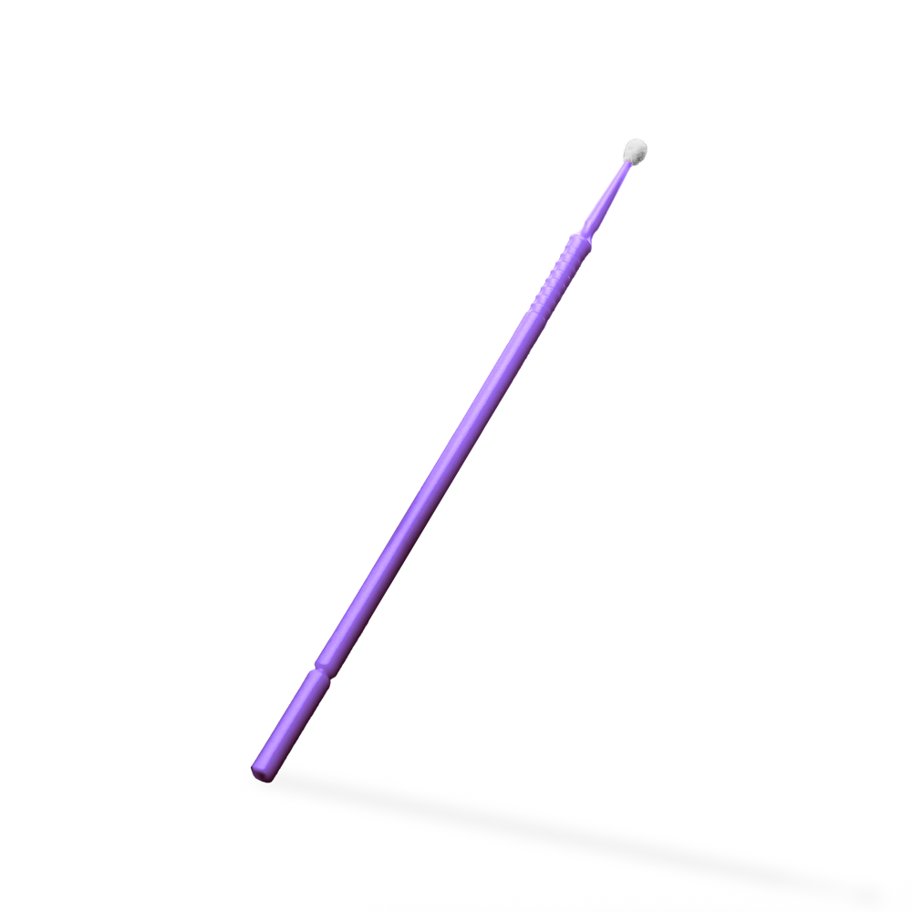 Einmal Mikroapplikatoren, 10cm, lila, regular, Kunststoff, Nylon, Med-Comfort: säurefeste, fusselfreie und biegsame Mikroapplikatoren zum Auftragen von Pasten, Flüssigkeiten für den Dentalbedarf kaufen.
