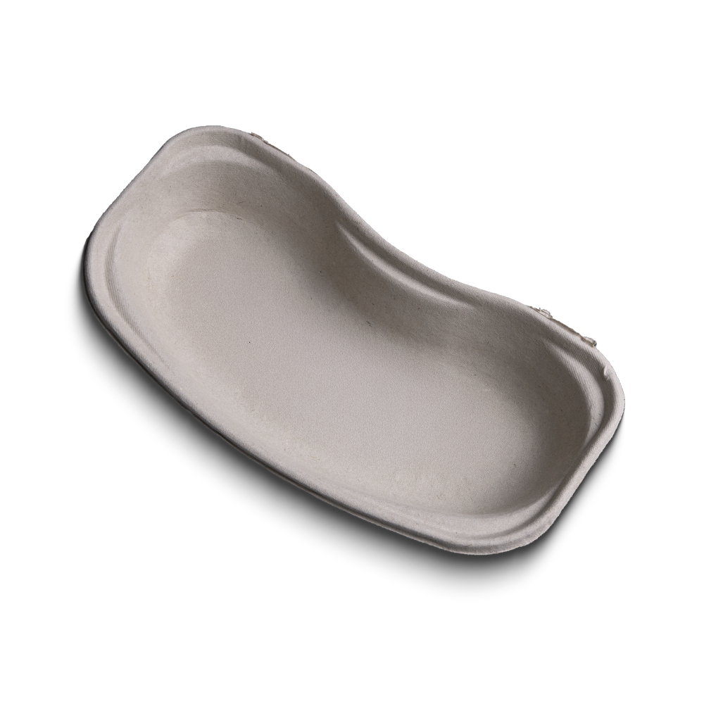 Einmal Faserstoff Nierenschale, grau, 255 x 150 x 45 mm, 700 ml