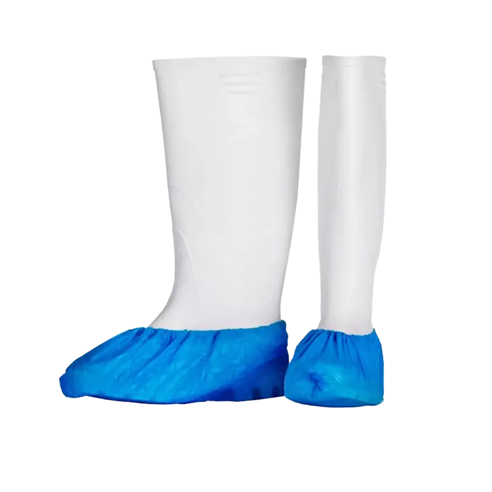PE Einmal Überziehschuhe, 15 x 42 cm, blau, Polyethylen, Eco-Plus