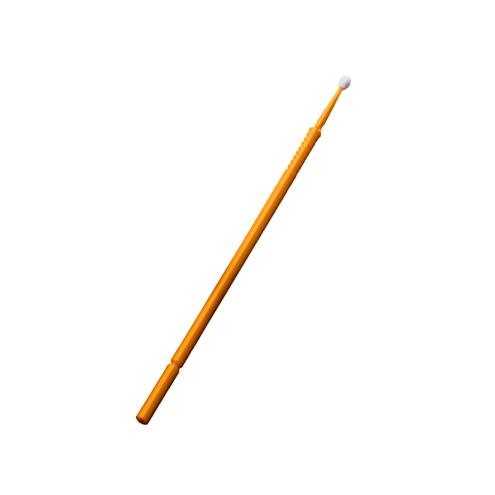 Einmal Mikroapplikatoren, 10cm, orange, regular, Kunststoff, Nylon, Med-Comfort: säurefeste, fusselfreie und biegsame Mikroapplikatoren zum Auftragen von Pasten, Flüssigkeiten für den Dentalbedarf kaufen.